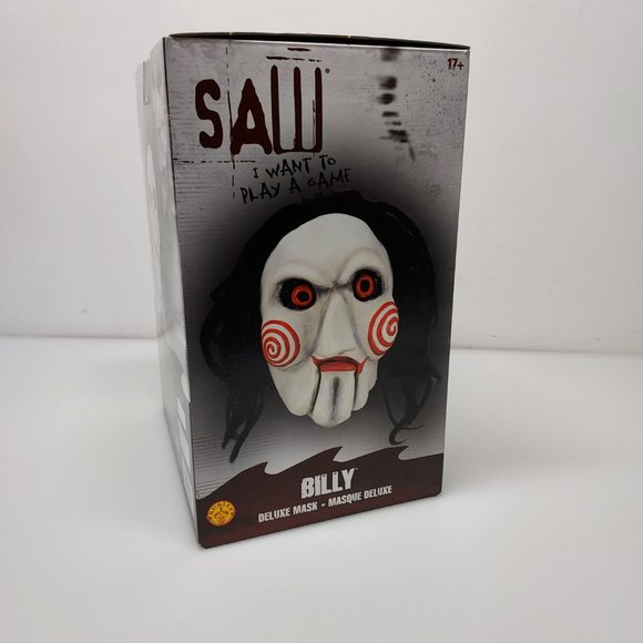 SAW BILLY JIGSAW WANT TO PLAY A GAME DELUXE FULL OVERHEAD MASK HALLOWEEN HORROR - Picture 6 of 10